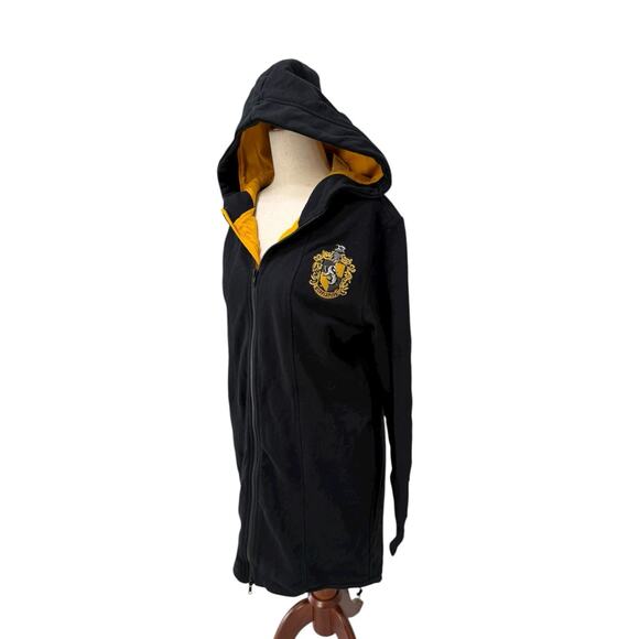 Harry Potter HUFFLEPUFF Wizard World Zip Up Hoodie Robe Hot Topic Small NWT - Picture 10 of 10